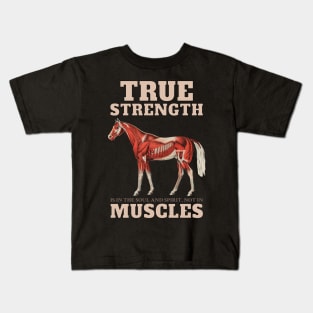 Vintage Muscle Horse Kids T-Shirt